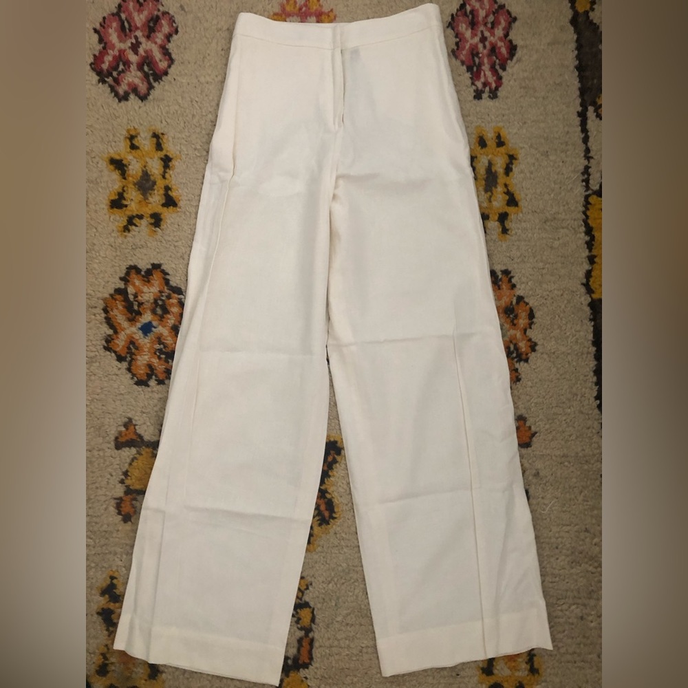 Heidi Merrick White Linen Trouser